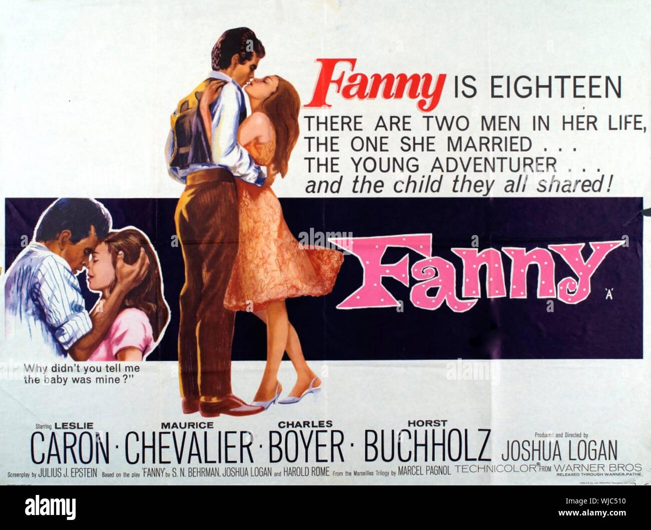 FANNY 1961 Warner Bros film with Leslie Caron and Horst Buchholz Stock Photo