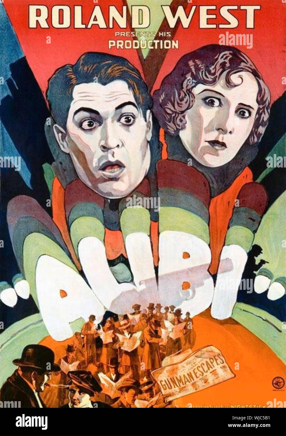 ALIBI 1929 United Artists film with Mae Busch and Chester Morris Stock Photo