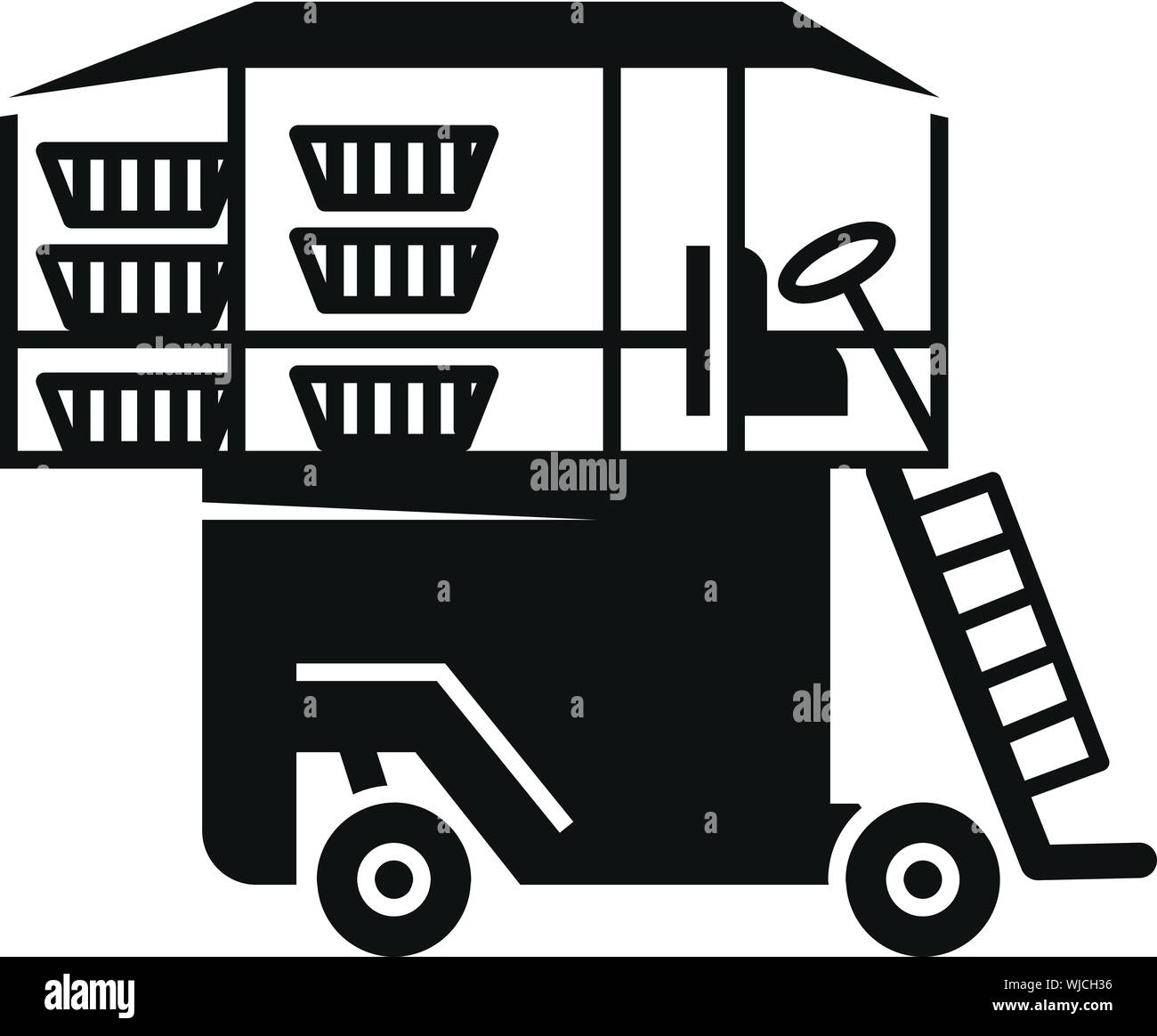 Field agricultural machinery icon. Simple illustration of field ...
