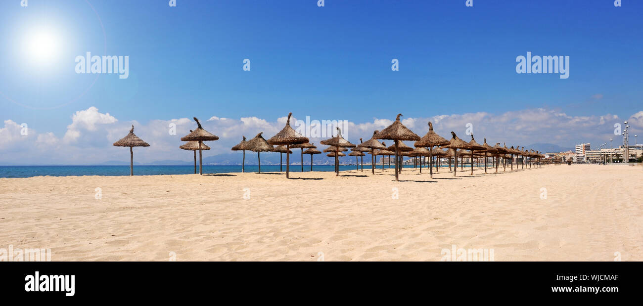 Beach Of Palma De Majorque Island Near Spain In Europe Stock Photo Alamy