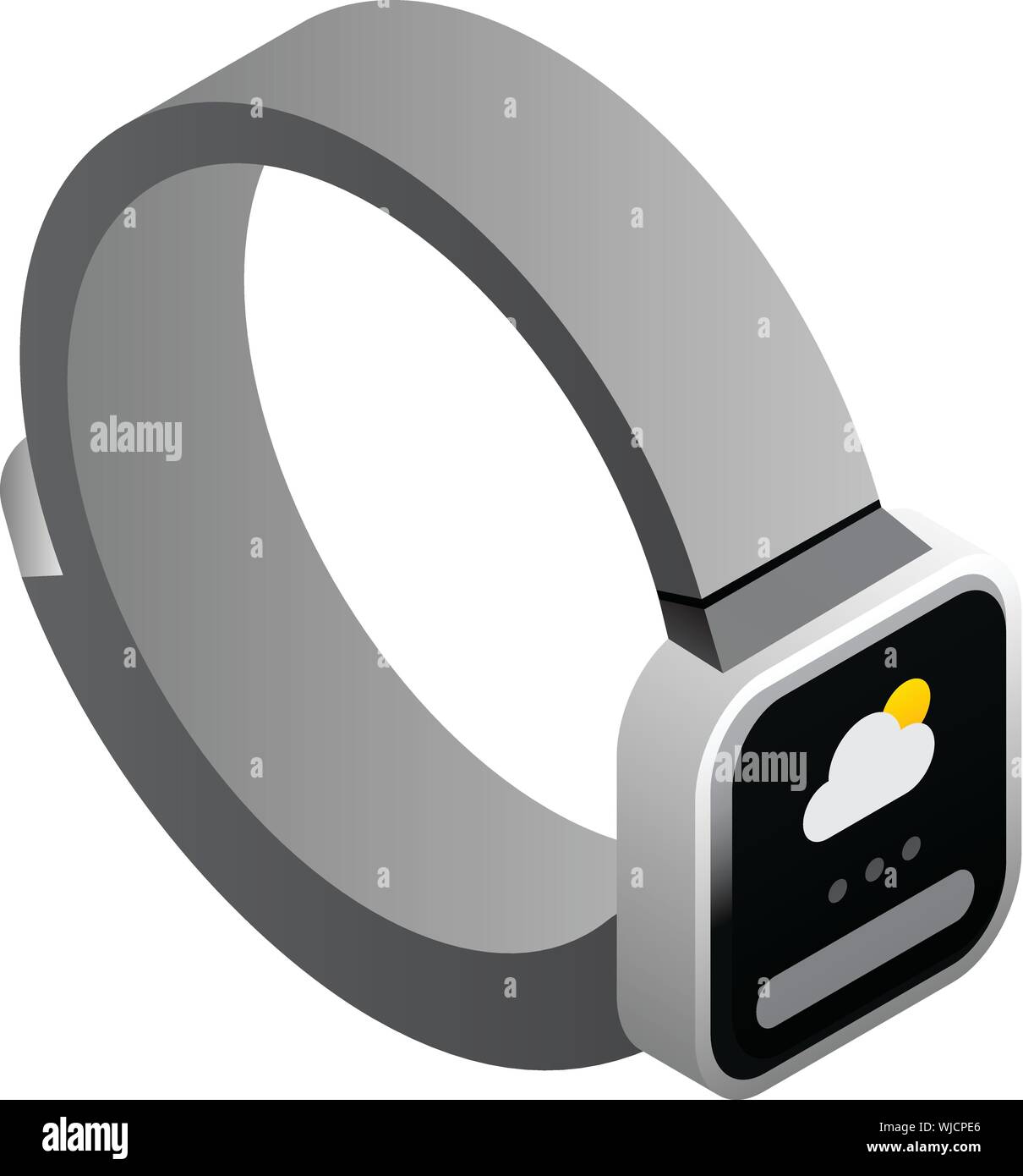 Weather fitness tracker icon. Isometric of weather fitness tracker ...