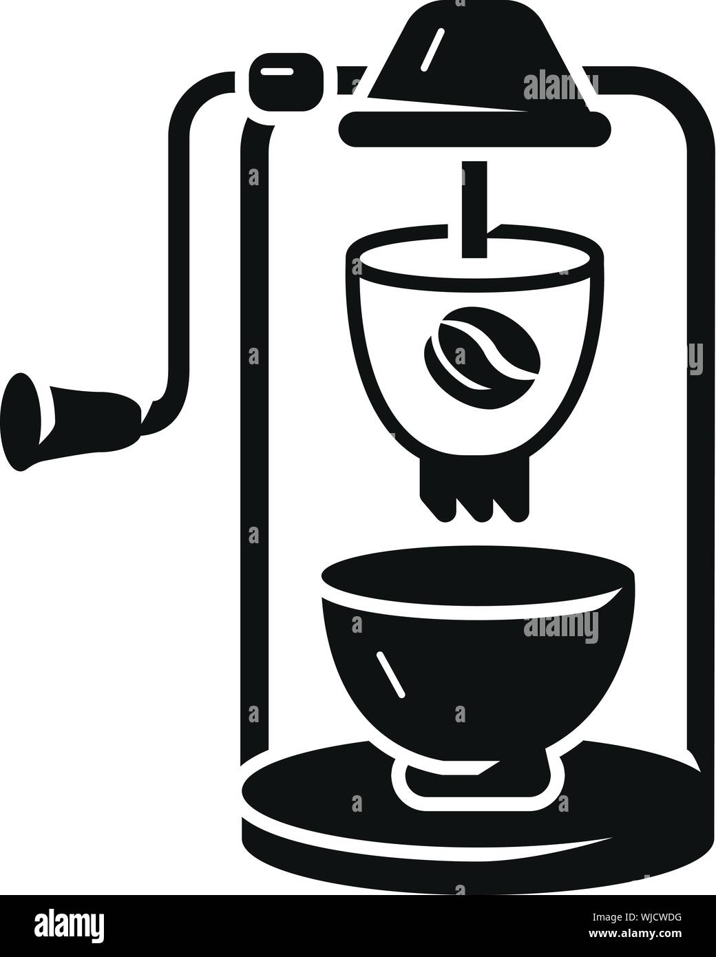 Electric coffee grinder icon. Simple illustration of electric coffee
