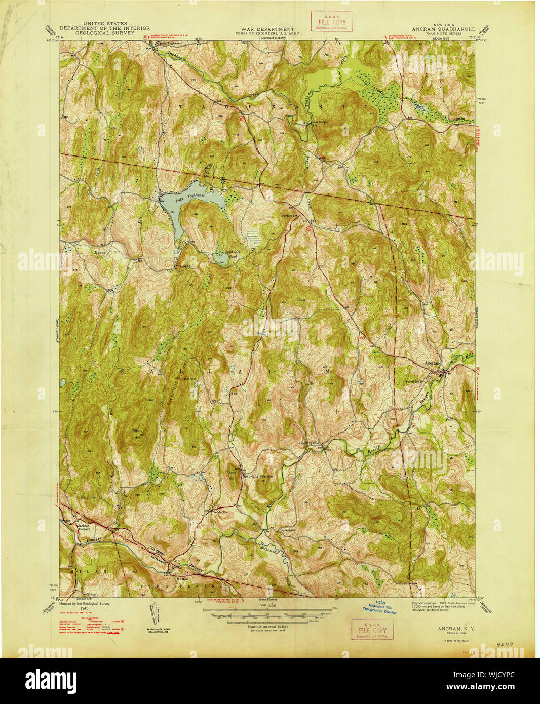 New York NY Ancram 136625 1948 24000 Restoration Stock Photo Alamy