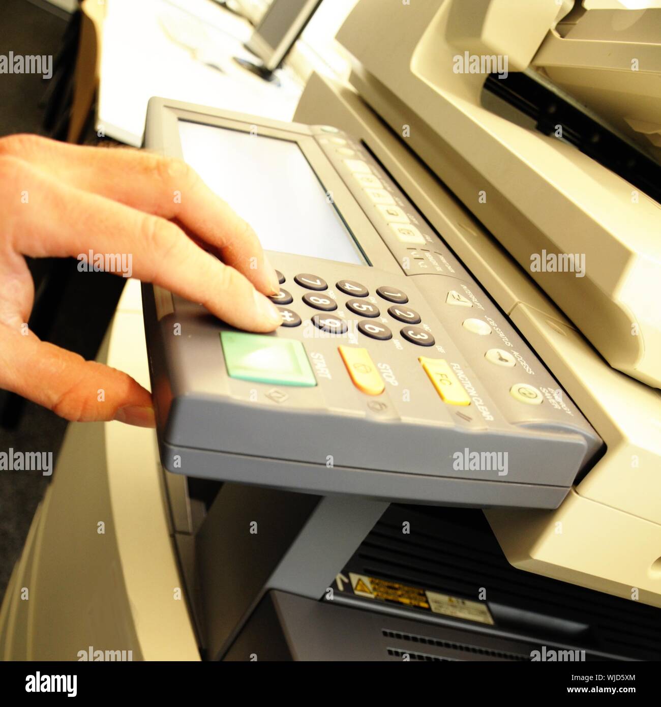copy machine or center showing office work concept Stock Photo - Alamy
