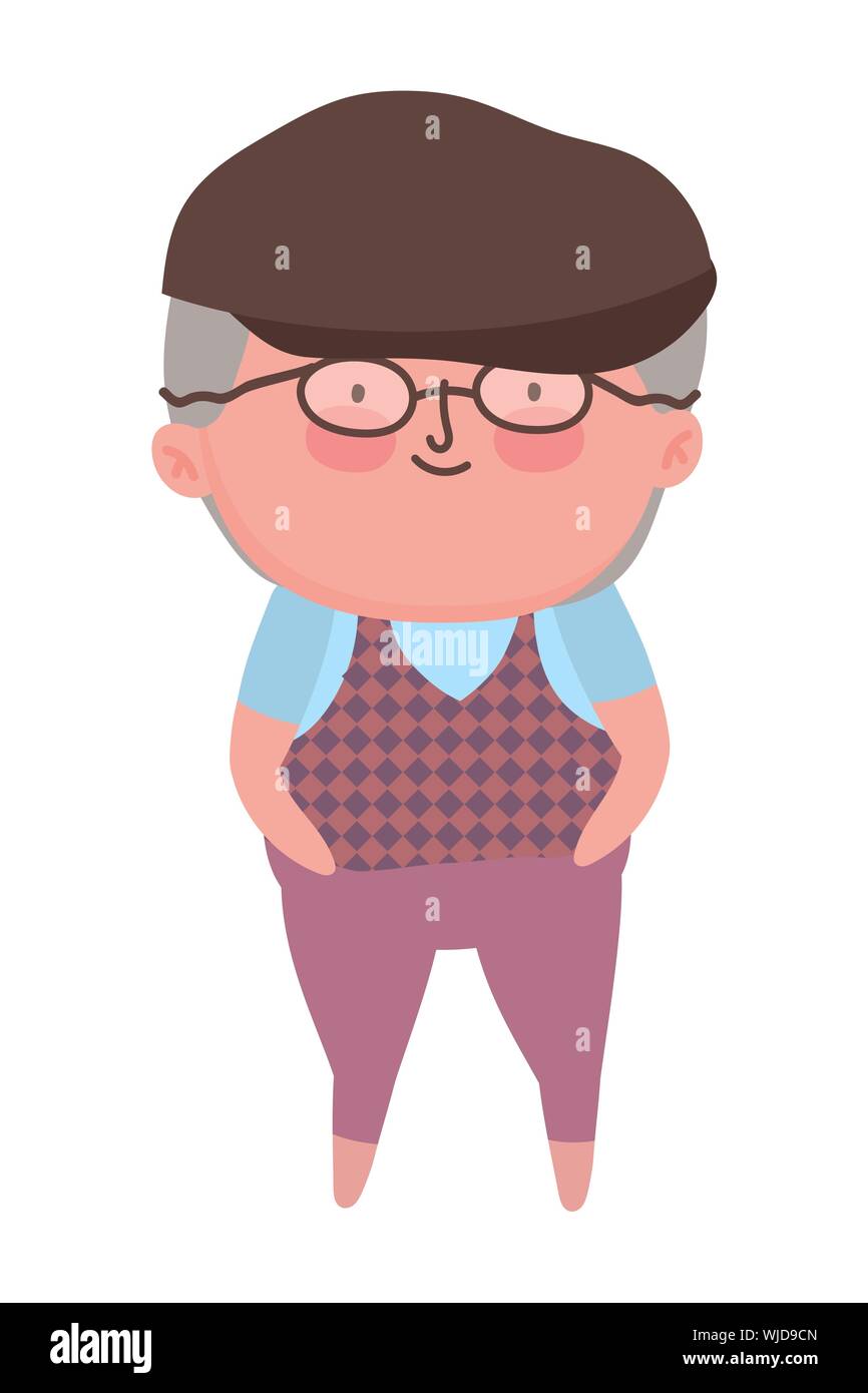Grandfather cartoon design, Old person grandparents man avatar senior and  adult theme Vector illustration Stock Vector Image & Art - Alamy