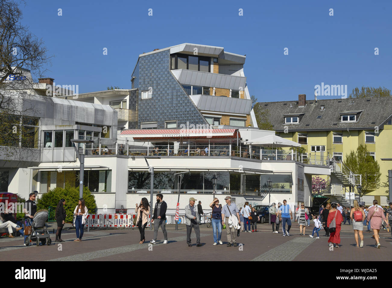 View, Outside, Outside, outside view, outside view, Berlin, Berlin-Tegel, cafe, café, Germany, inn, catering trade, restaurant, restaurant, Greenwichp Stock Photo