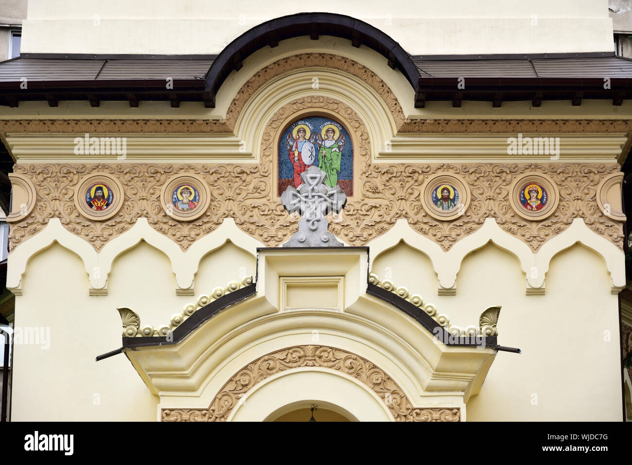 Detail of an Orthodox Church. Bucharest, Romania Stock Photo
