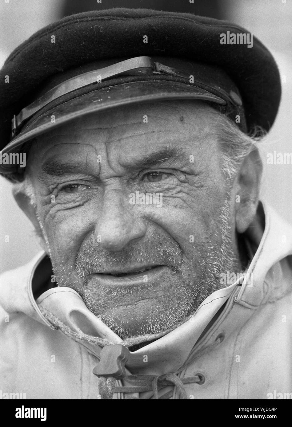 Fisherman Jack Baxter Douglas, Seahouses, Northumberland, c.1972 Stock Photo
