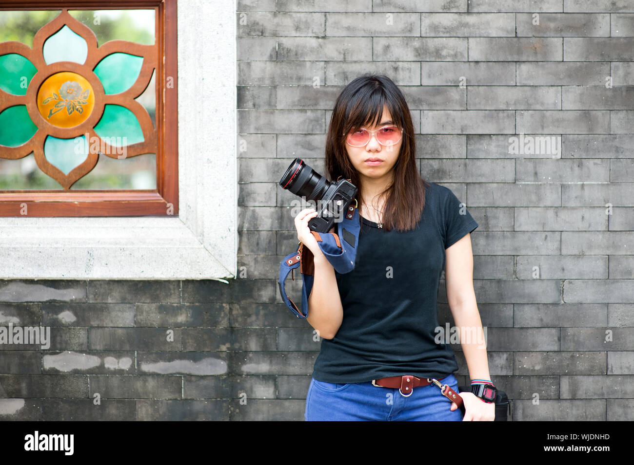 Beautiful Young Fashion Model Posing For Snaps Stock Photo, Picture and  Royalty Free Image. Image 36721608.