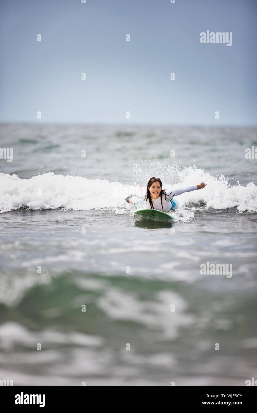 Surfing sea smiling hi-res stock photography and images - Alamy