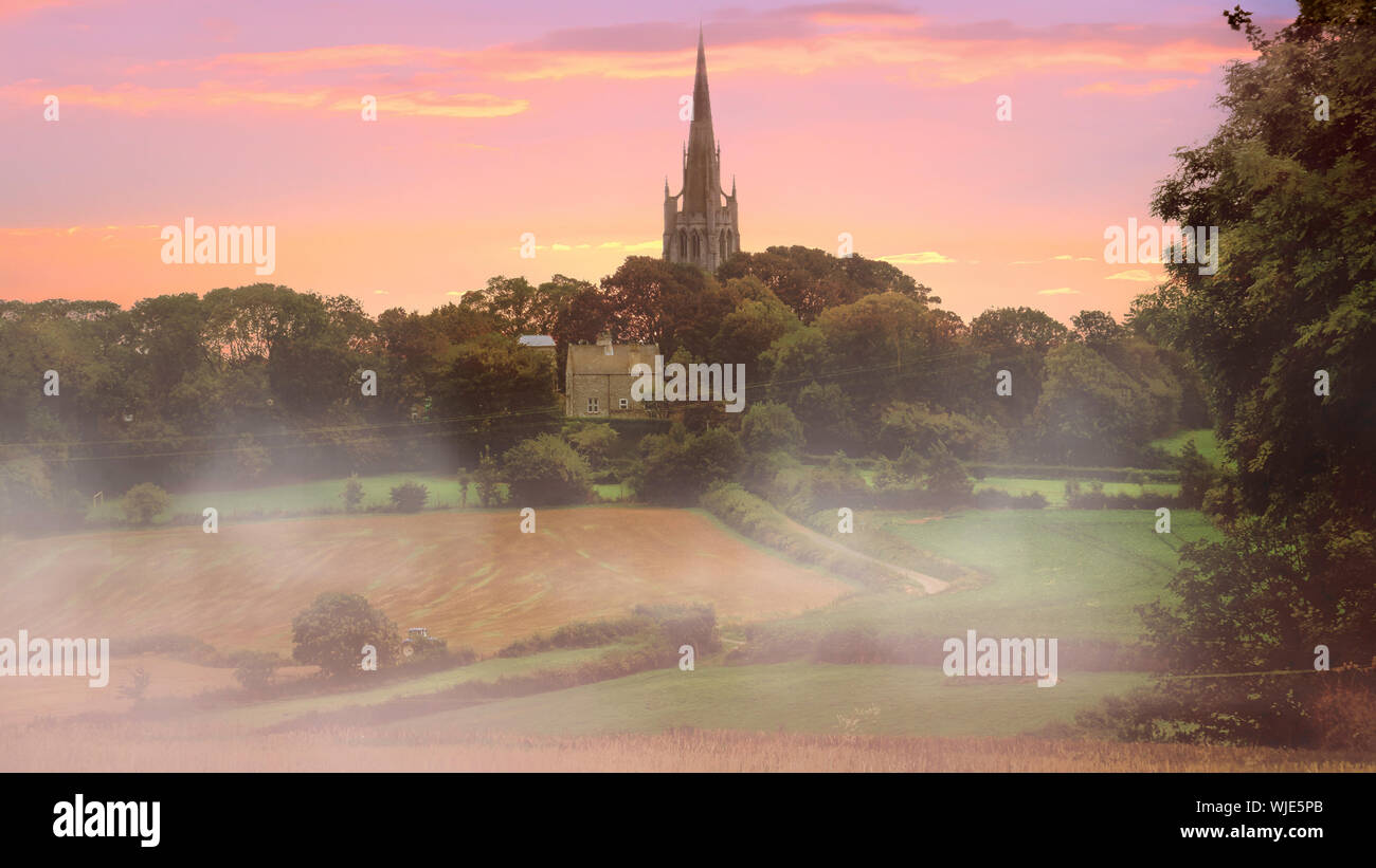 All Saints Church, Laughton-en-le-Morthen. Stock Photo