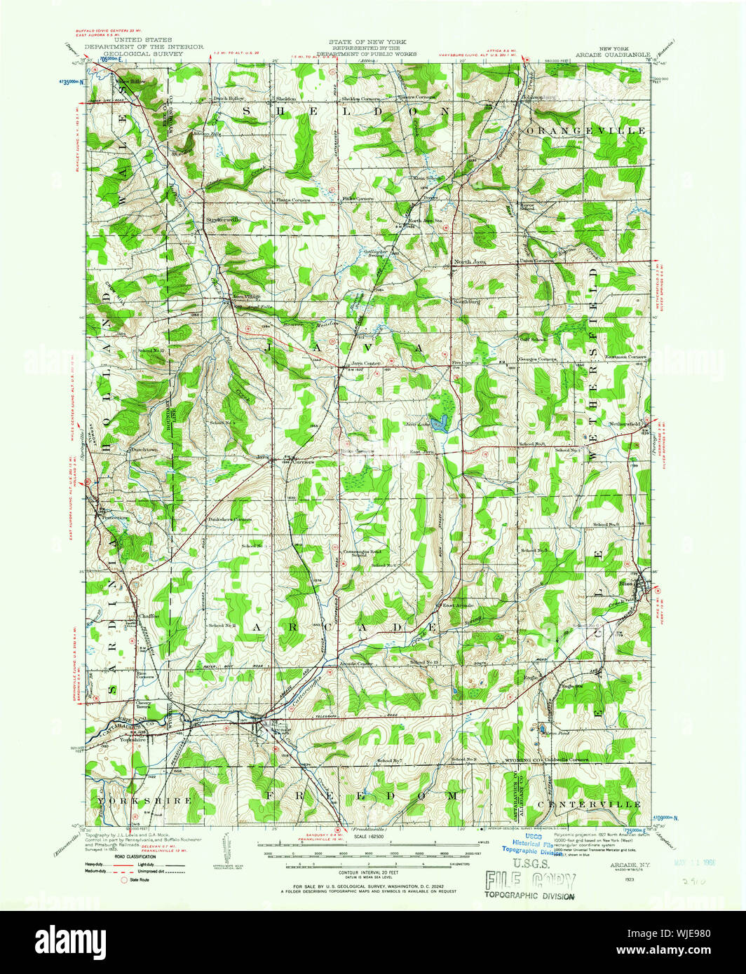 Map of arcade new york hires stock photography and images Alamy