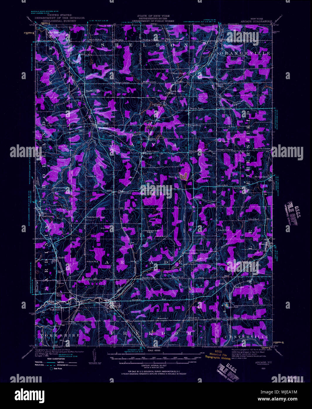 Map of arcade new york hires stock photography and images Alamy