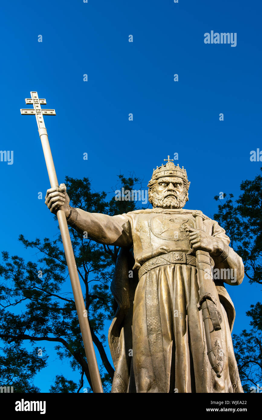 Samuil, Tsar of Bulgaria (997-1014). He was born around 945. For decades Samuil has been the leading figure of the bulgarian kingdom and after his dea Stock Photo