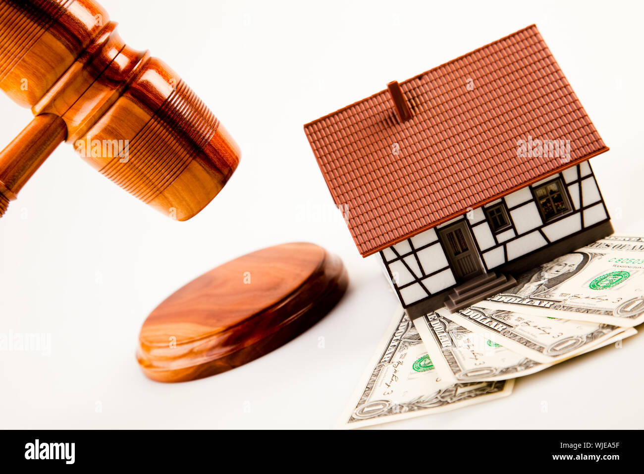 Gavel In Action Stock Photo Alamy