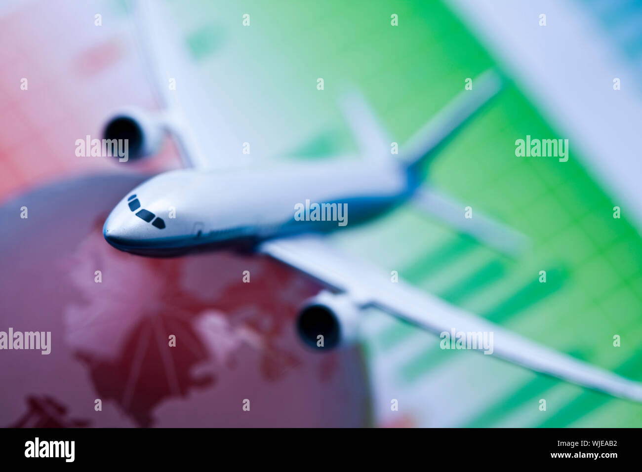 Flight around the world Stock Photo - Alamy