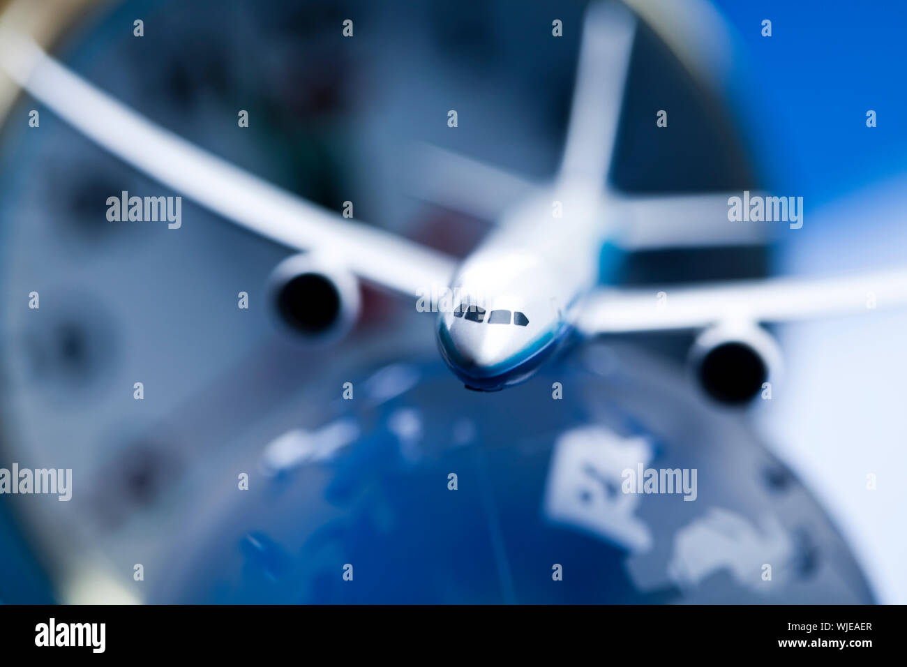 Flight around the world Stock Photo - Alamy
