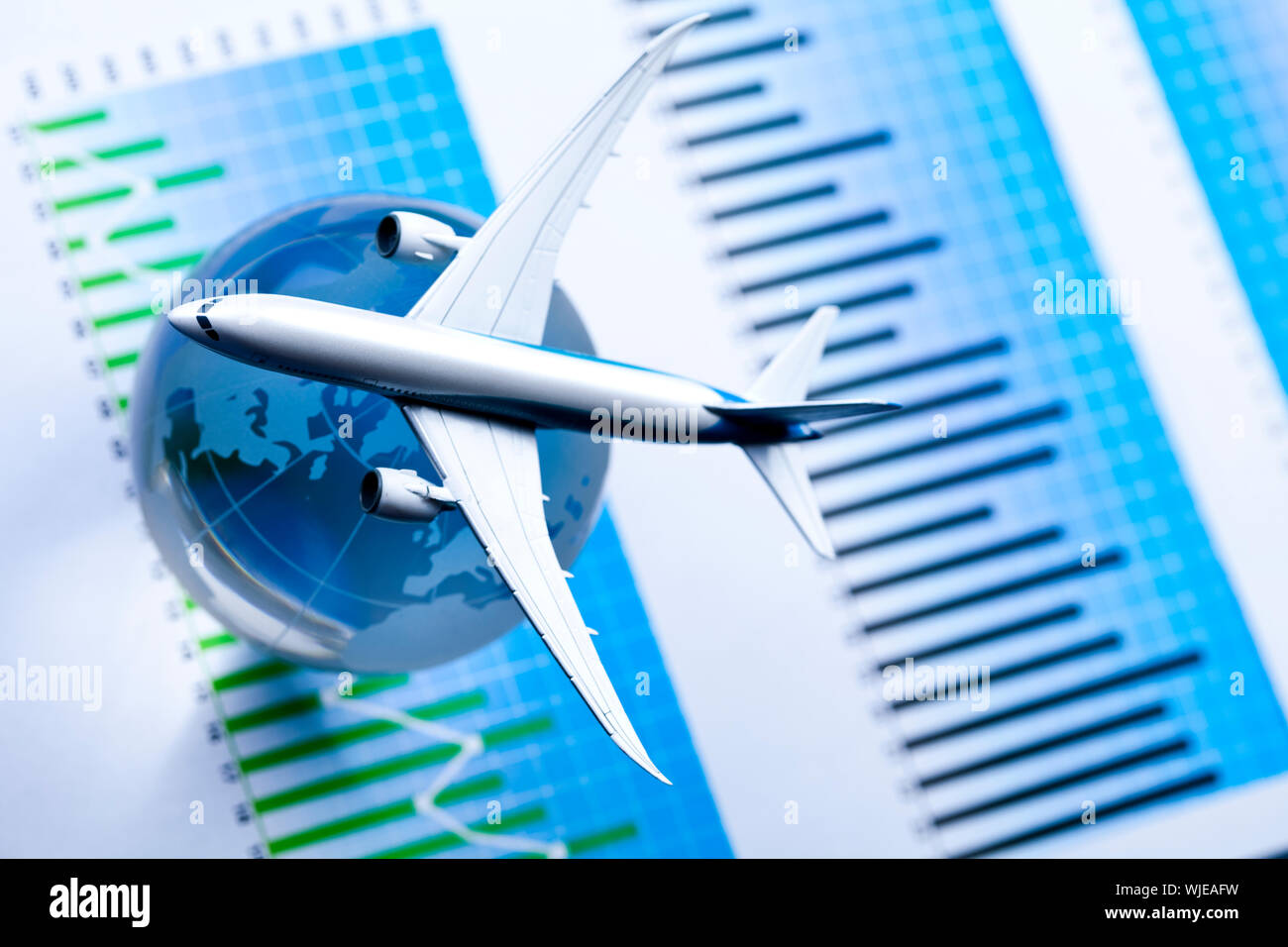 Flight around the world Stock Photo - Alamy