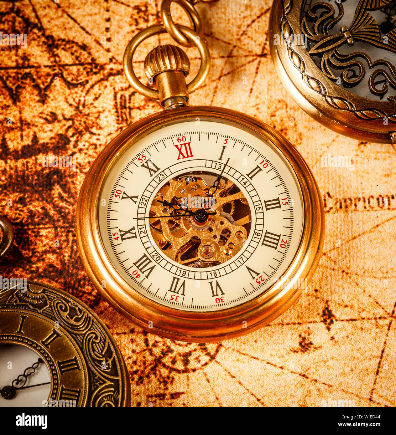 Vintage Antique pocket watch Stock Photo Alamy