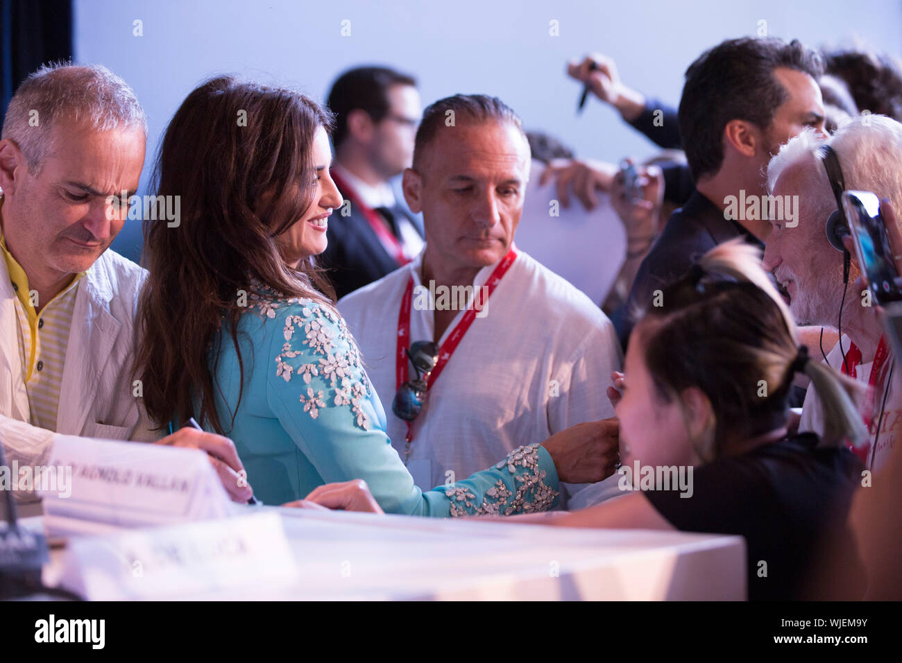 Penelope Cruz Conference Room Stock Photo