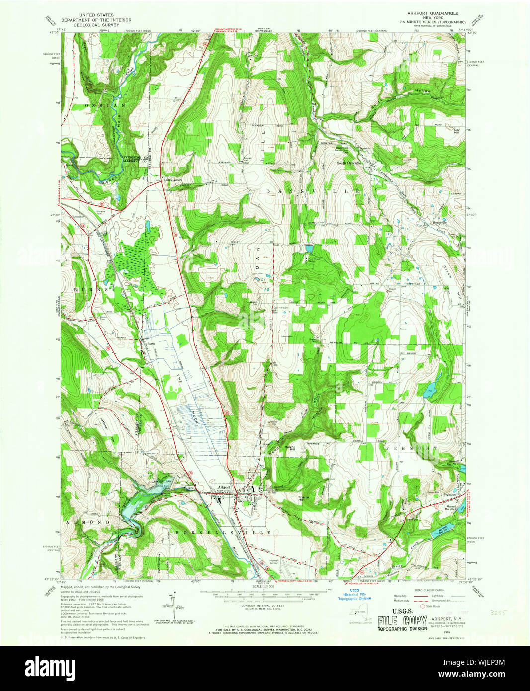 Map of arkport new york hires stock photography and images Alamy