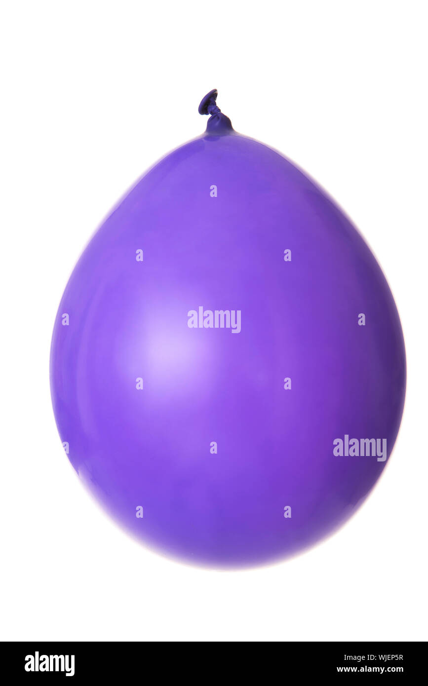 Violet balloon. Isolated on white Stock Photo - Alamy