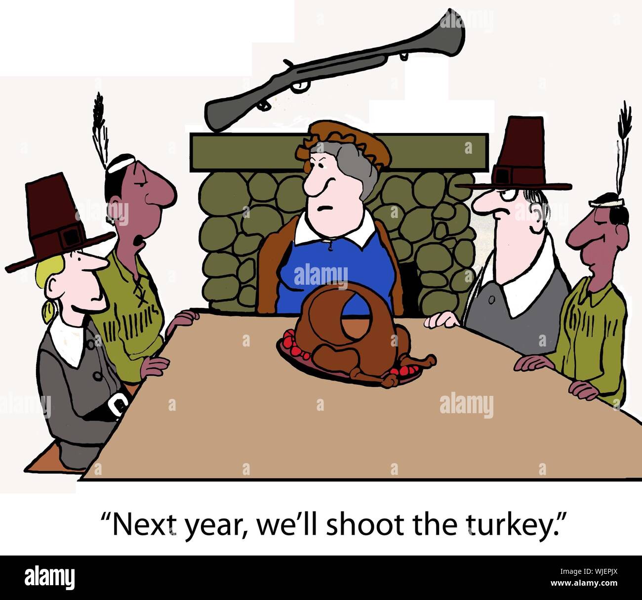 Woman thanksgiving turkey hi res stock photography and images Alamy