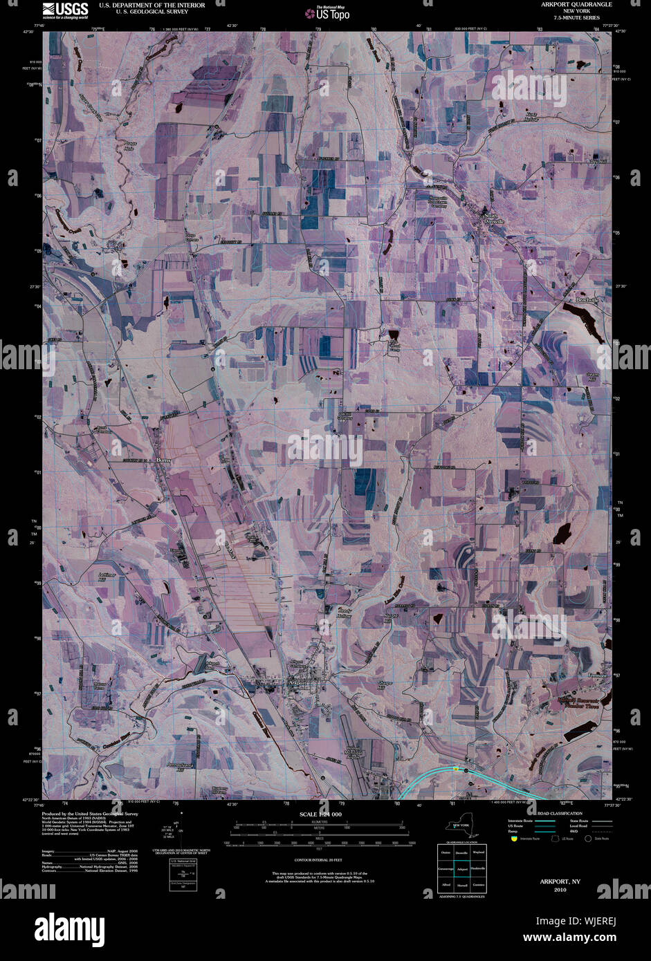 Map of arkport new york hires stock photography and images Alamy