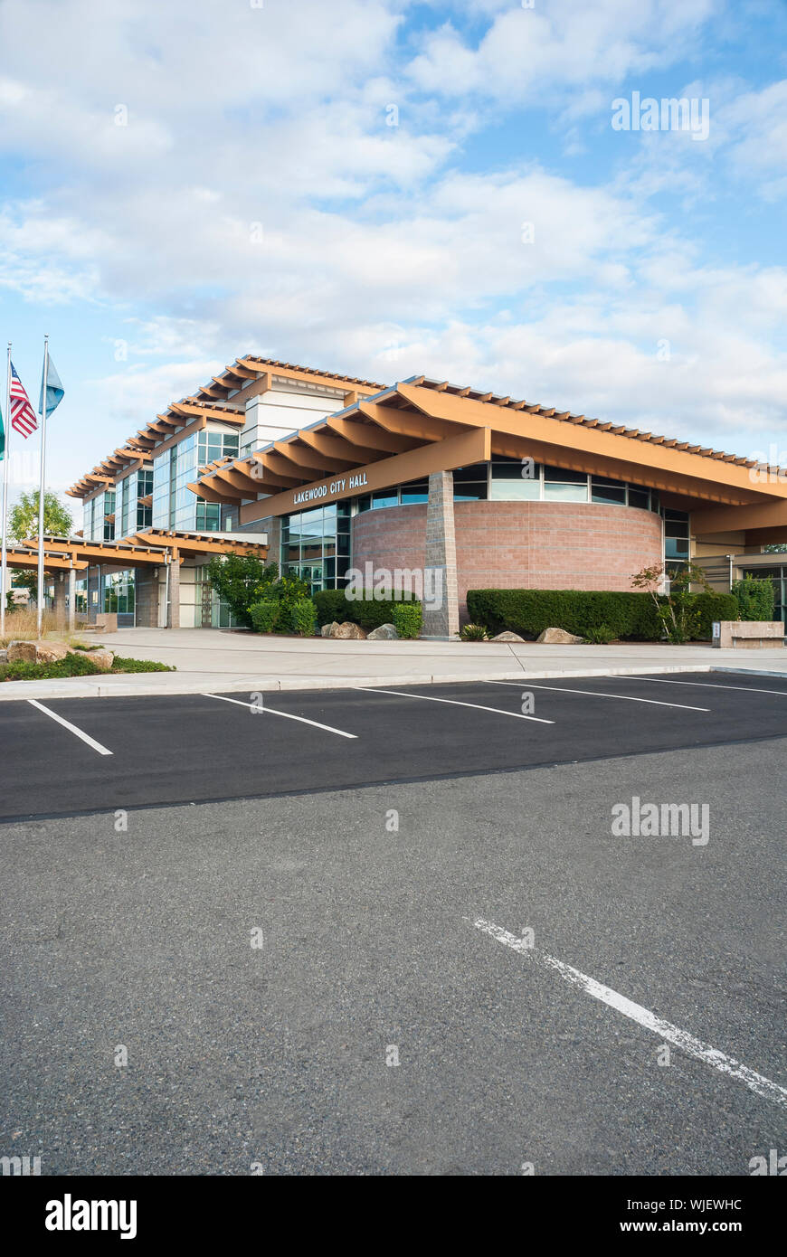 City Hall in Lakewood, Washington Stock Photo Alamy