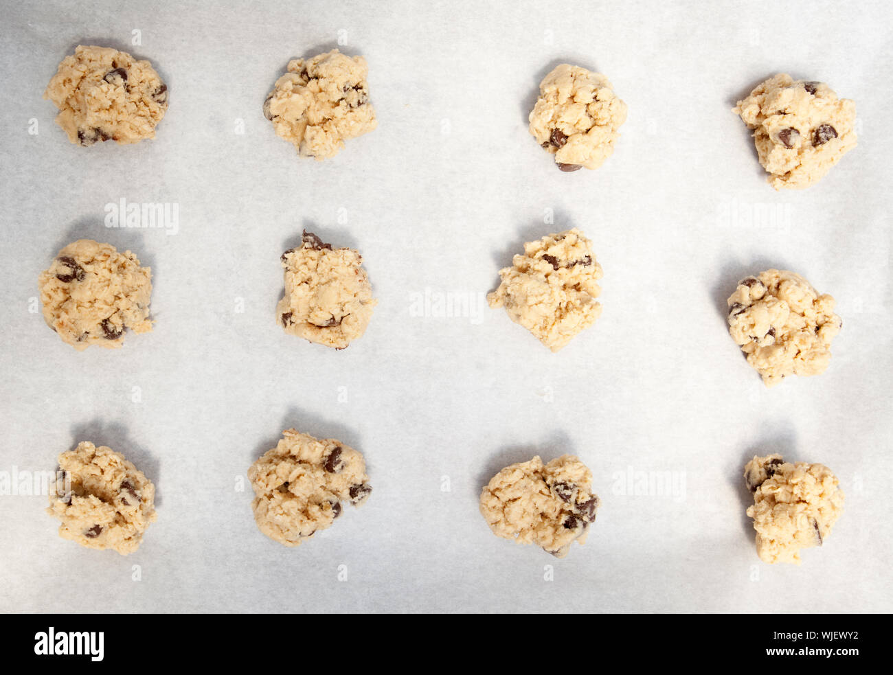 Cookie Dough on Pan Stock Photo Alamy