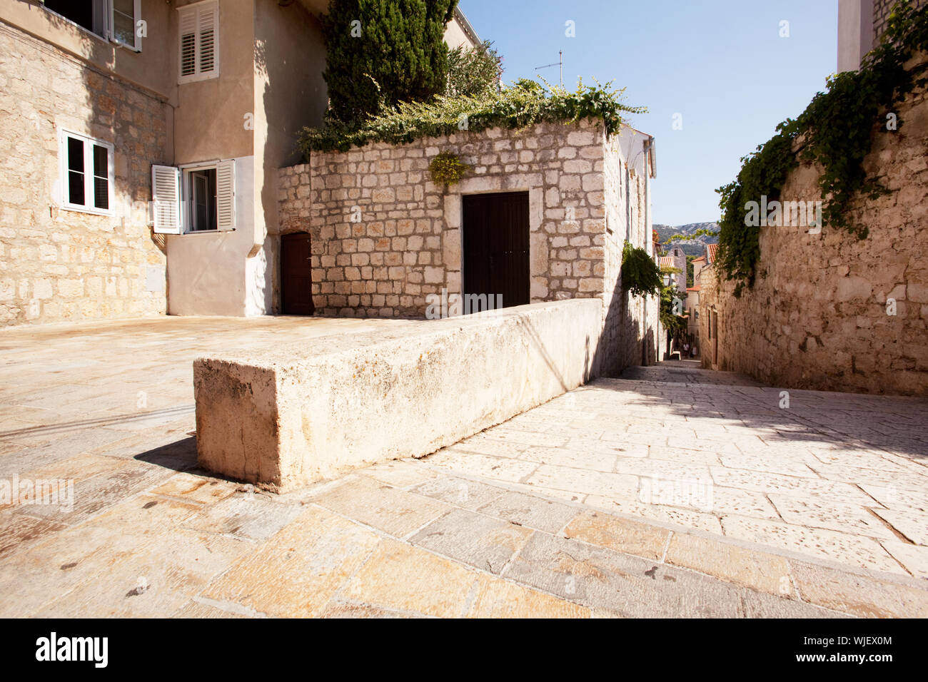 Old Stone City Stock Photo - Alamy