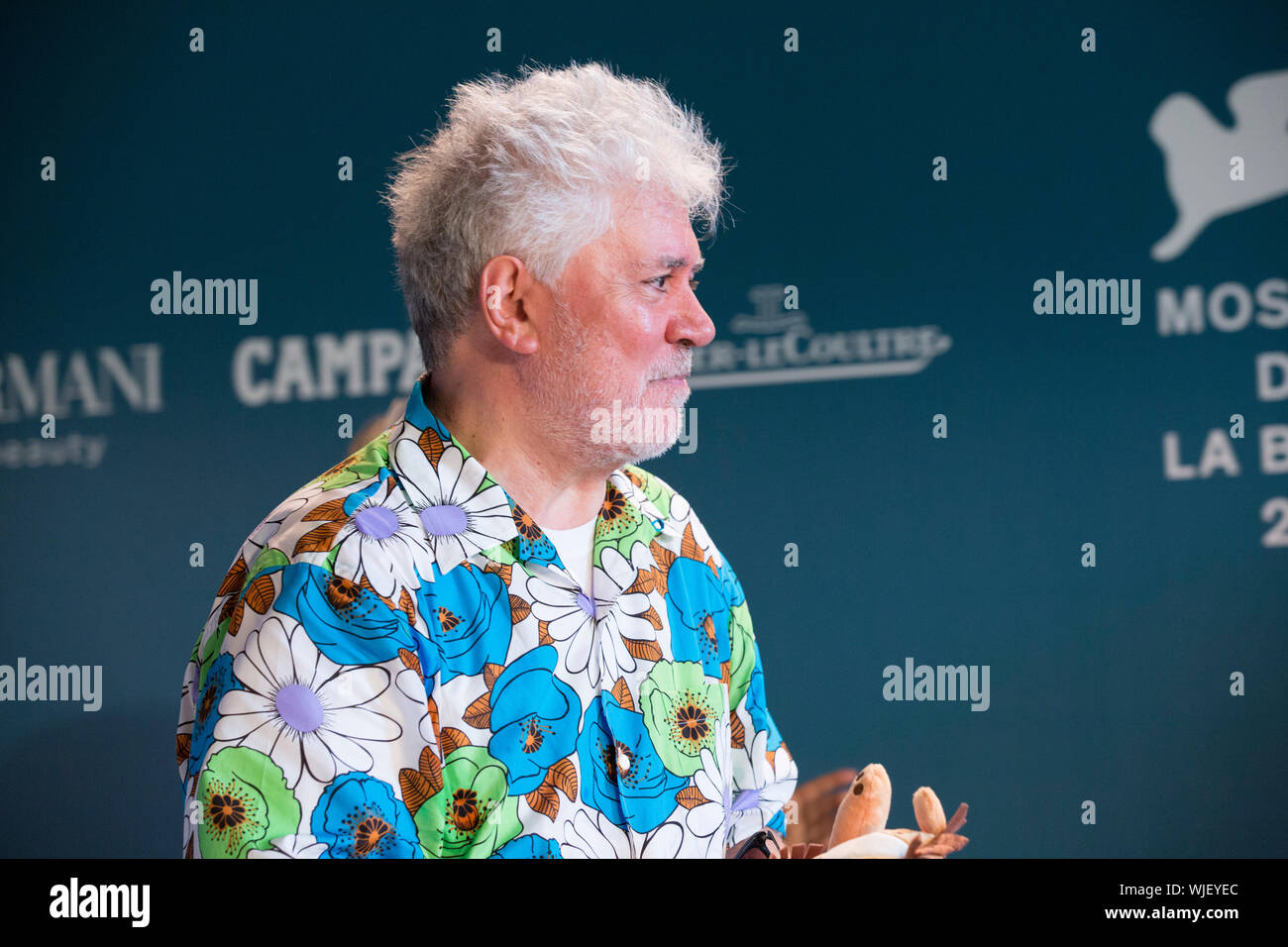 Pedro Almodovar master class Venice film Festival Stock Photo