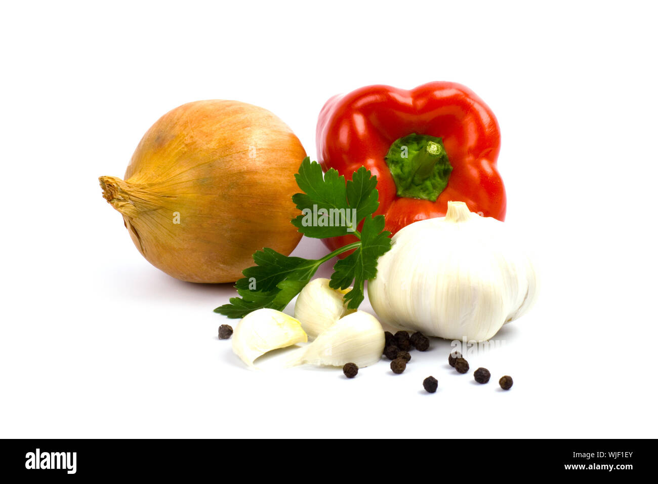 fresh vegetables isolated on white background Stock Photo - Alamy