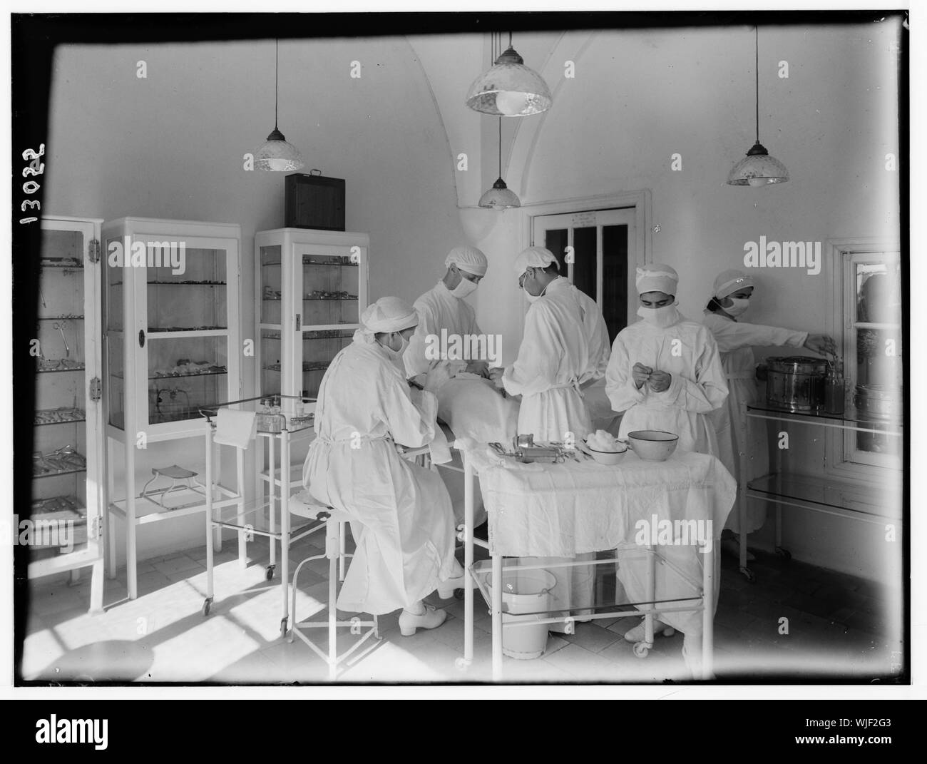 Hebron hospital, operating theatre Stock Photo Alamy