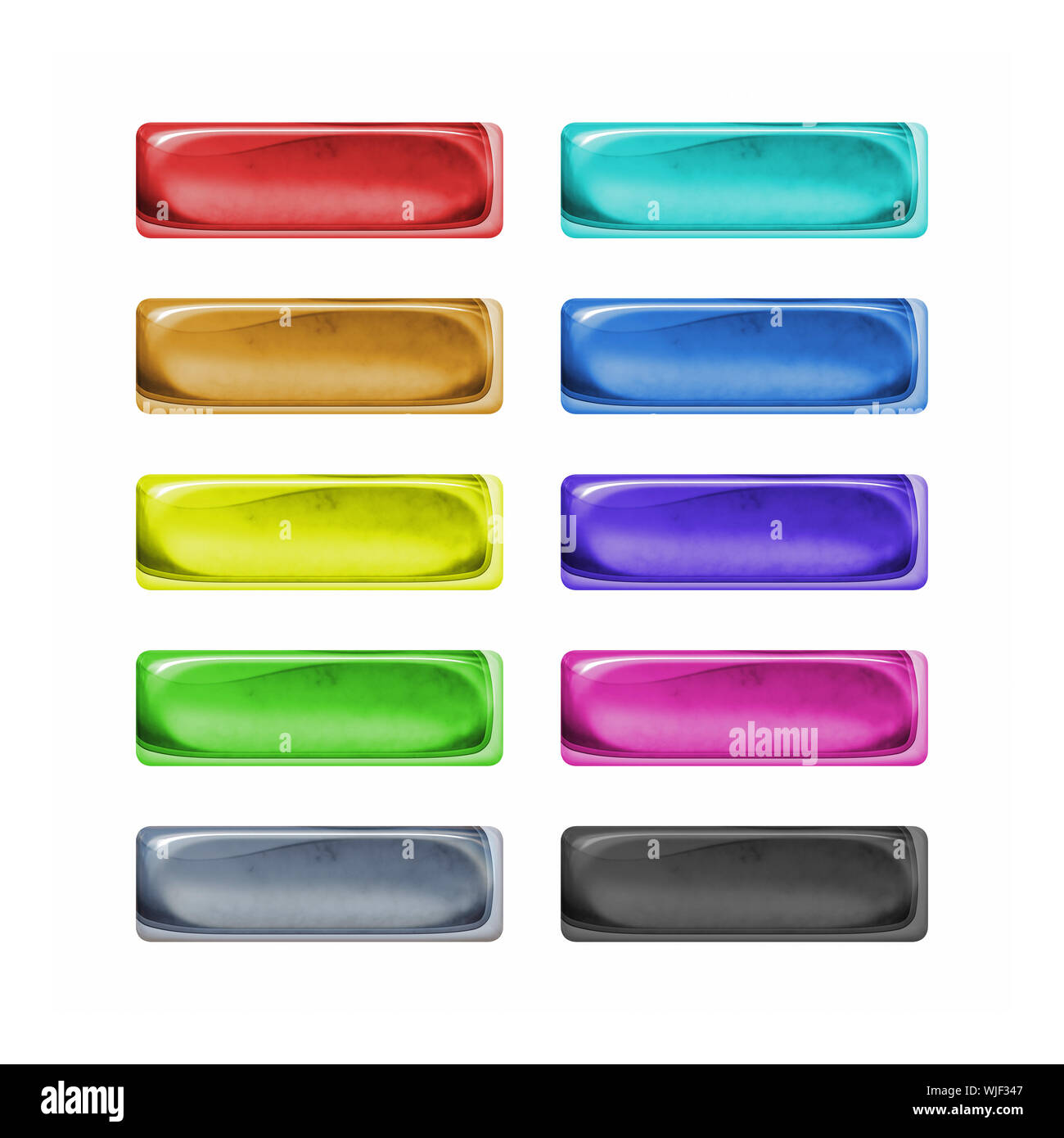 Glossy bright buttons banner Cut Out Stock Images & Pictures - Alamy