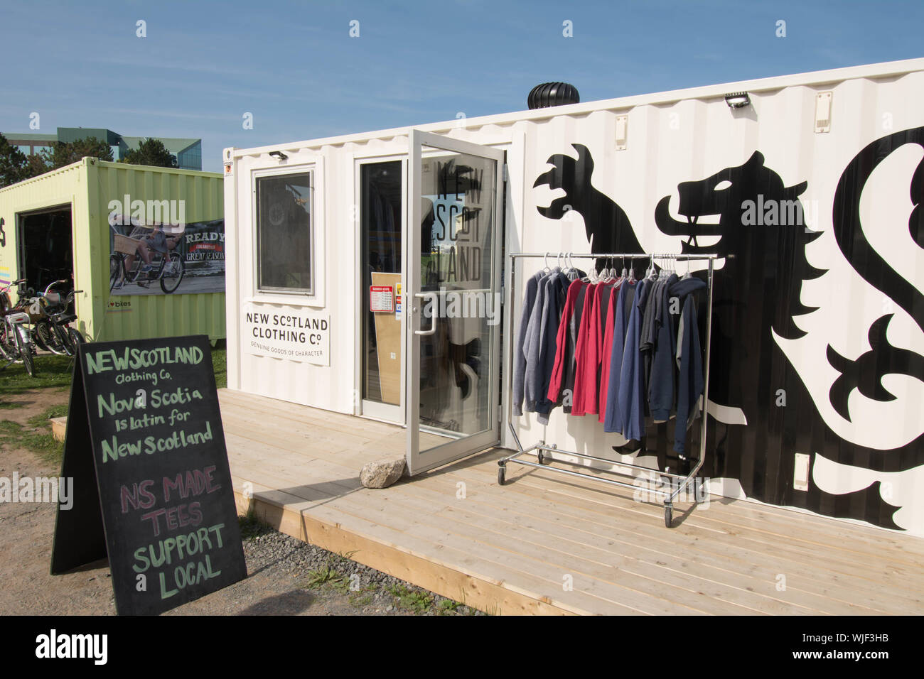 painted Dragon on side of a Clothes shop Halifax Nova Scotia Canada
