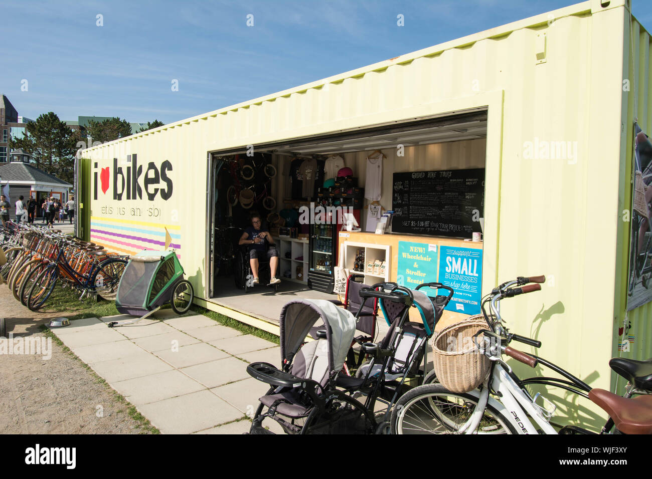 Bike rental Halifax Nova Scotia Canada Stock Photo Alamy