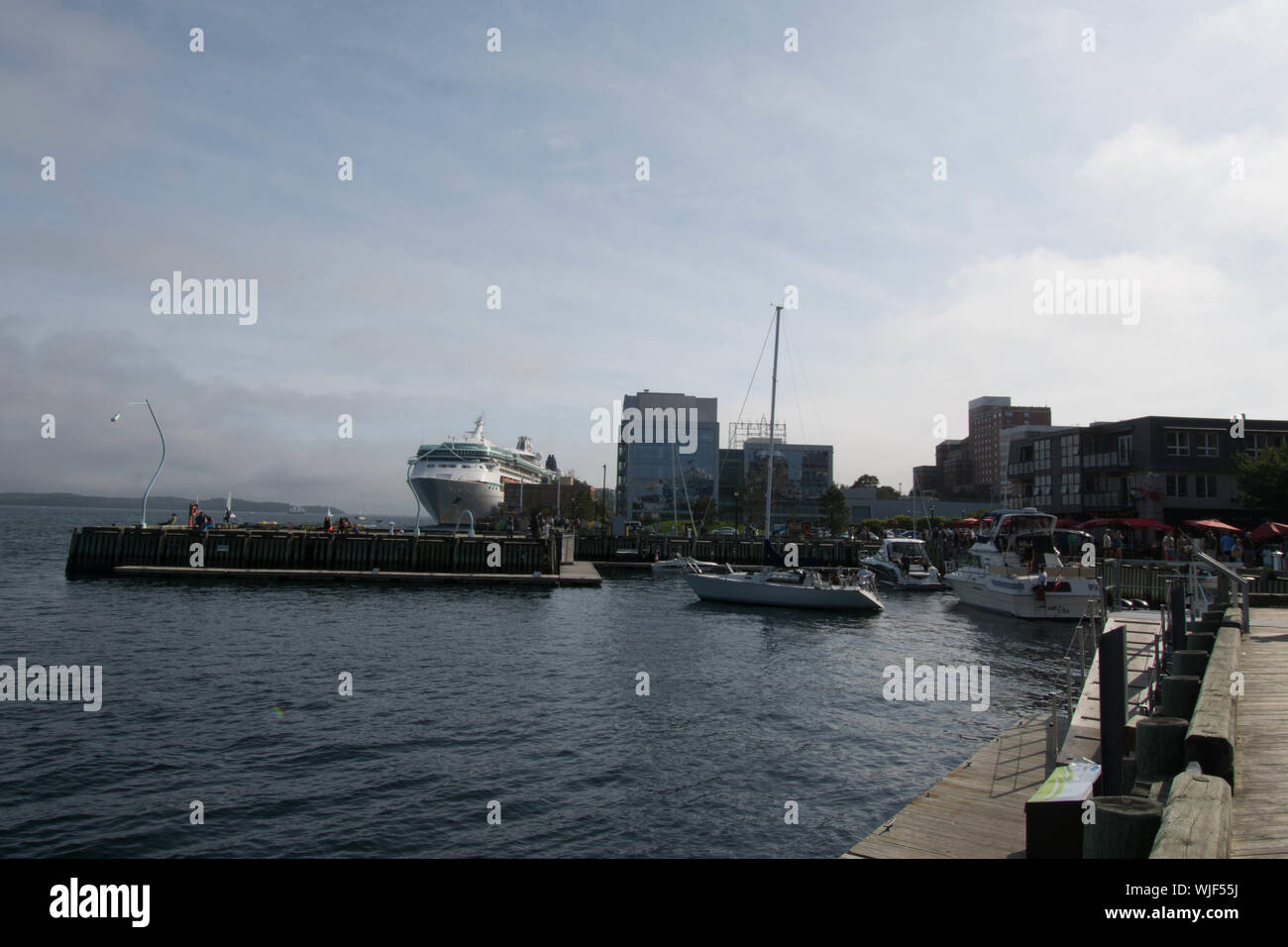 Cruise ship in Halifax harbour Nova Scotia Stock Photo Alamy