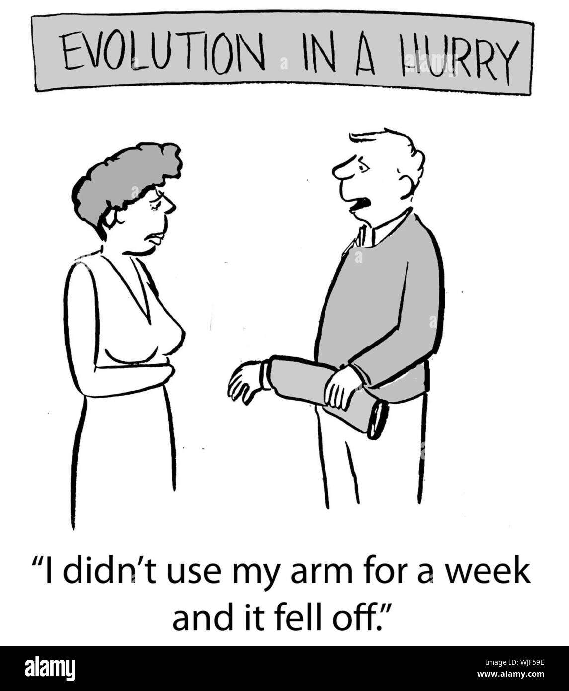 I Didn T Use My Arm For A Week And It Fell Off Stock Photo Alamy