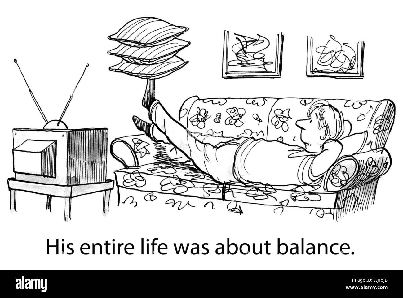 Balanced Life Stock Photo