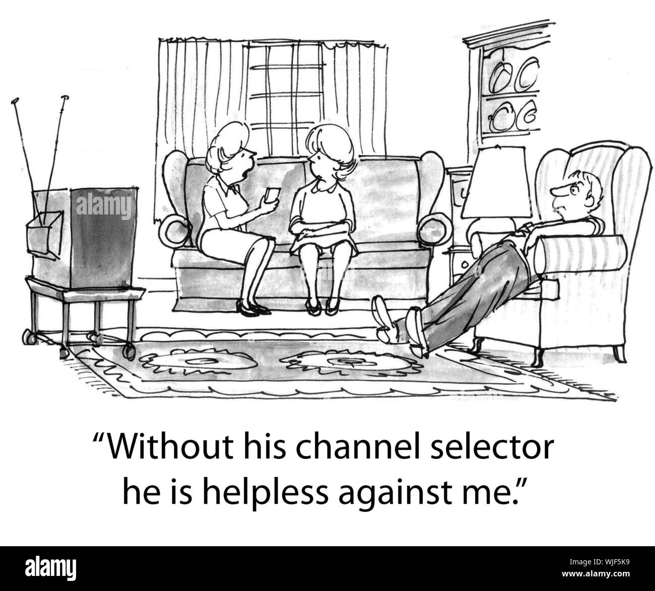 Channel Selector Stock Photo