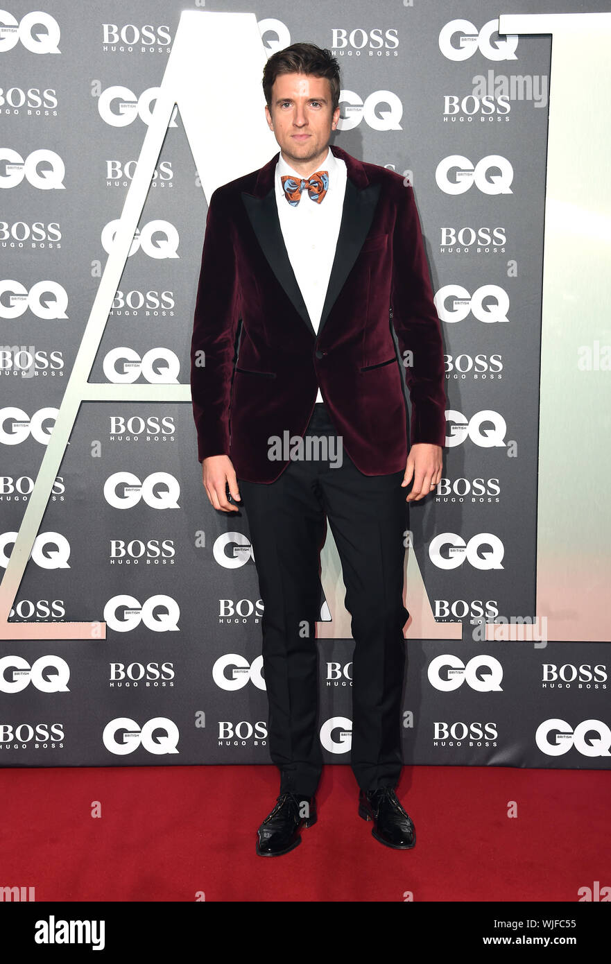 Greg James arriving at the GQ Men of the Year Awards 2019 in association  with Hugo Boss, held at the Tate Modern in London Stock Photo - Alamy