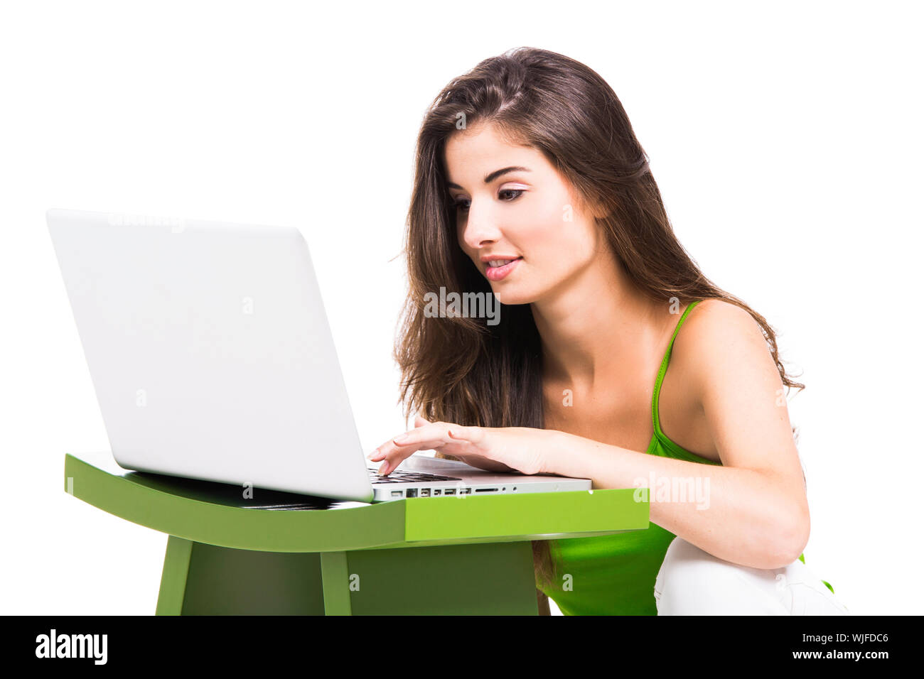 Teen girl sitting knees up hi-res stock photography and images - Alamy