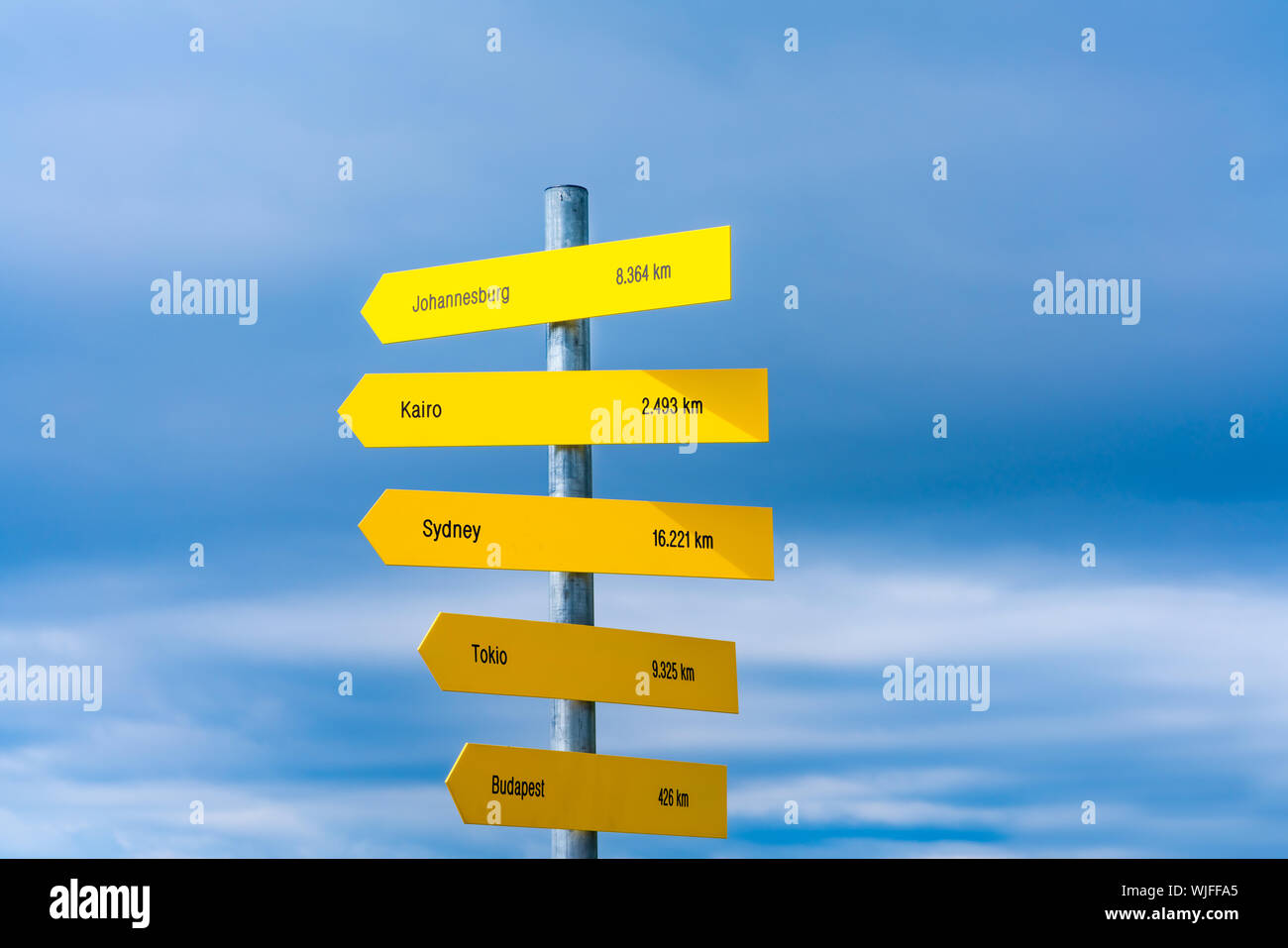 Signpost of world countries hi-res stock photography and images - Alamy