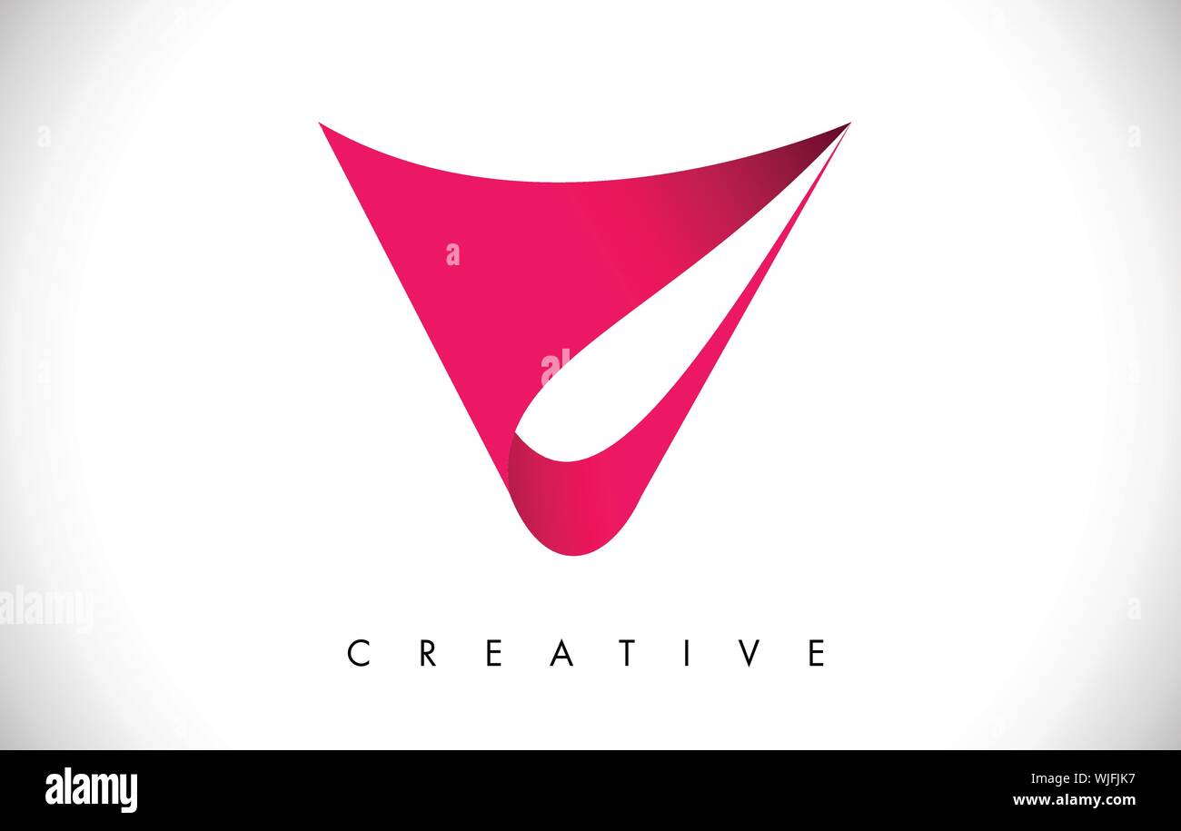 V Letter Modern Trendy Design Logo. Letter V Icon Logo with 3d look ...