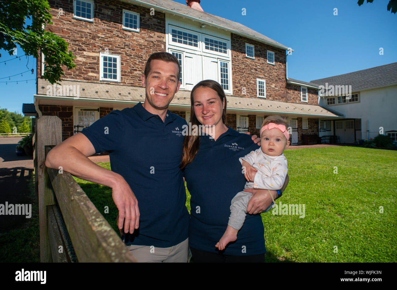 Kevin Roberts (right), poses for a photo with his wife Elizabeth
