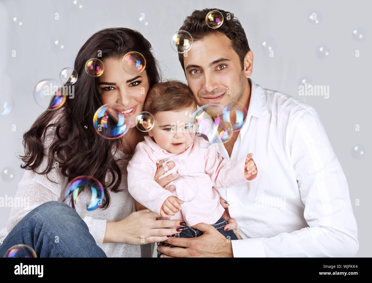 Happy family water bubble hires stock photography and images Alamy