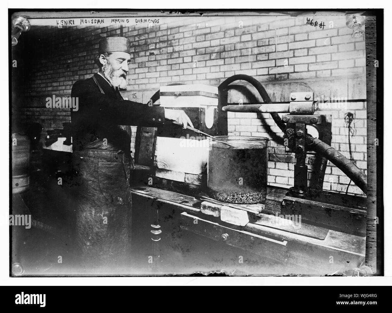 Henri Moissan making diamonds Stock Photo - Alamy