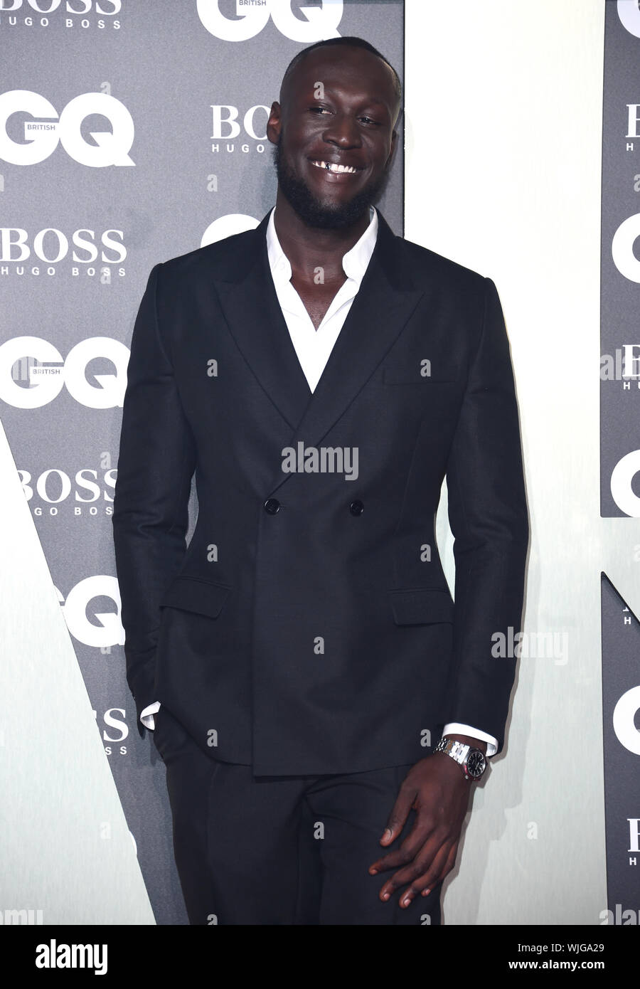 Stormzy arriving at the GQ Men of the Year Awards 2019 in association with Hugo  Boss, held at the Tate Modern in London Stock Photo - Alamy