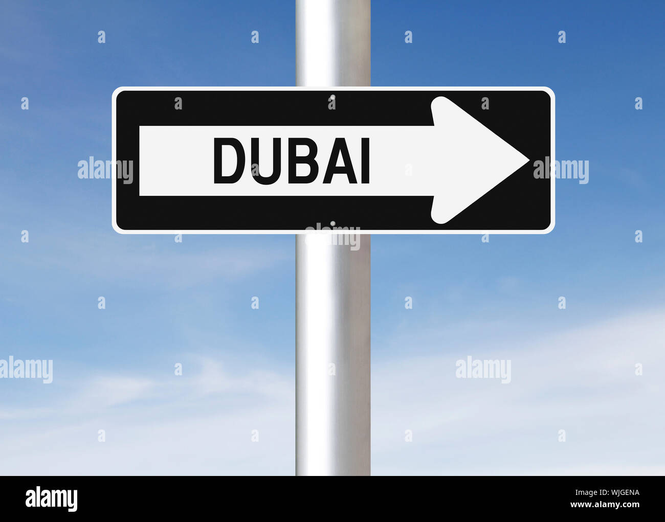 This Way to Dubai Stock Photo